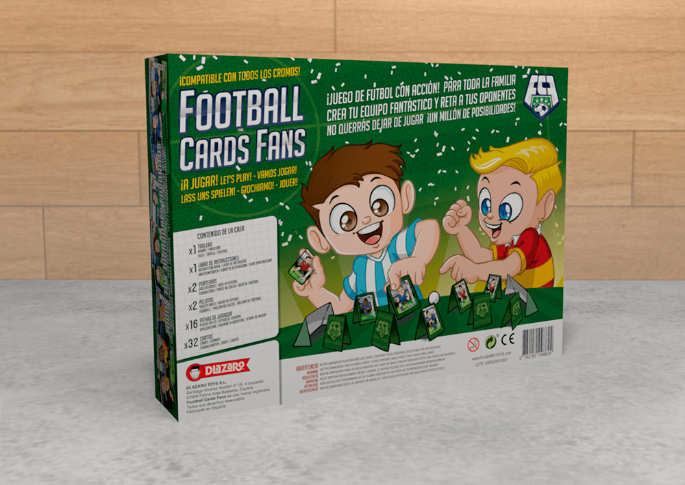 Football Cards Fans - DLazaro Toys - Rofe.com.ar diseño gráfico e ilustración Diseño de juego de mesa