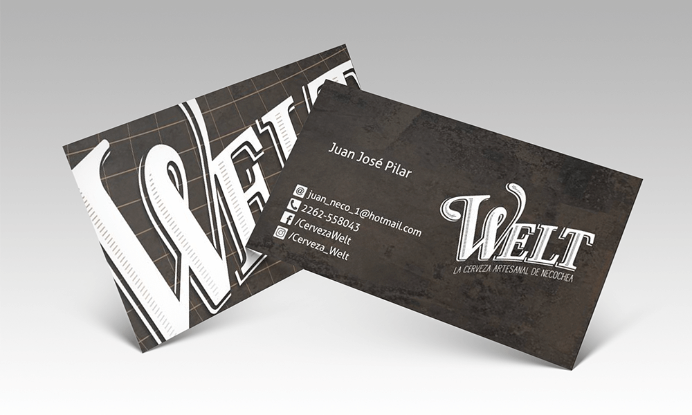 Cerveza Welt - Diseño de tarjetas - Rofe.com.ar diseño gráfico e ilustración