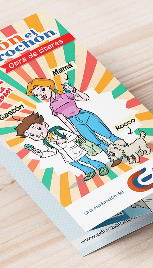 Diseño de folleto triptico para el Centro de educación al consumidor - Rofe.com.ar diseño gráfico e ilustración
