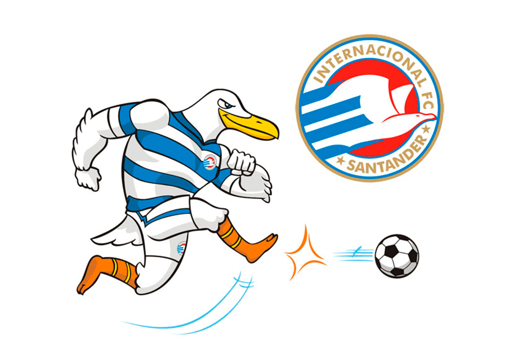 Internacional FC - Diseño de mascota y escudo logo - Rofe.com.ar diseño gráfico e ilustración