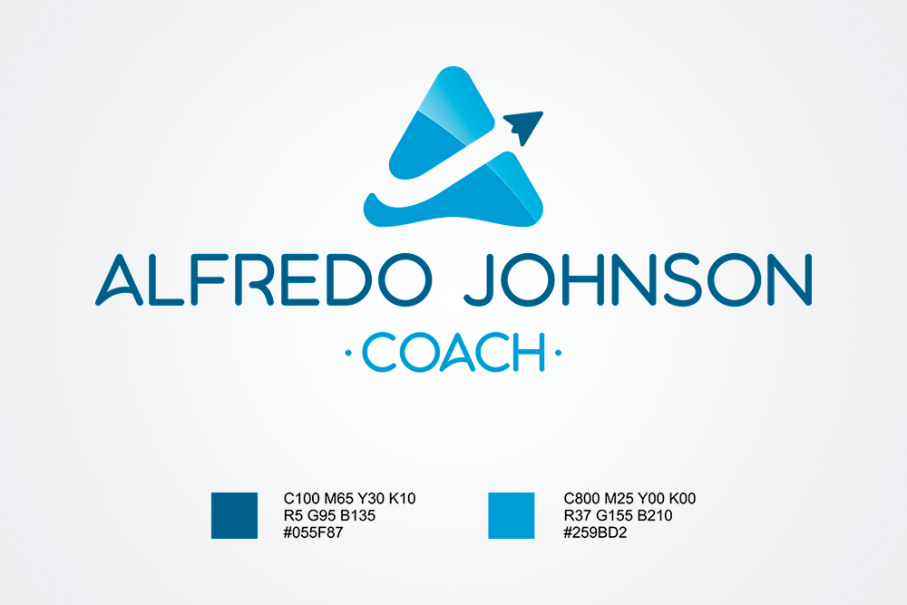 Logo Alfredo Johnson - colores - Rofe.comar diseño gráfico e ilustración