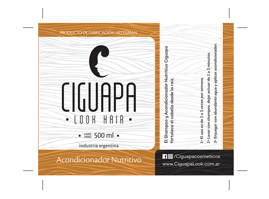 Diseño de packaging para Ciguapa Look Hair - Rofe.com.ar diseño gráfico e ilustración