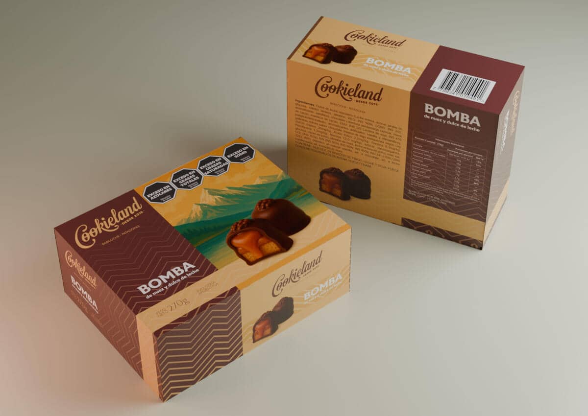 Diseño de packaging - Cookieland - Rofe Diseño gráfico + Ilustracion