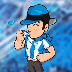 Mascota Racing Club Avellaneda Gardel - Rofe.com.ar diseño gráfico e ilustración